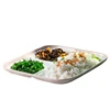 dehua factory cheap price 11 inch china ceramic porcelain 3 section compartment tableware dinner plate