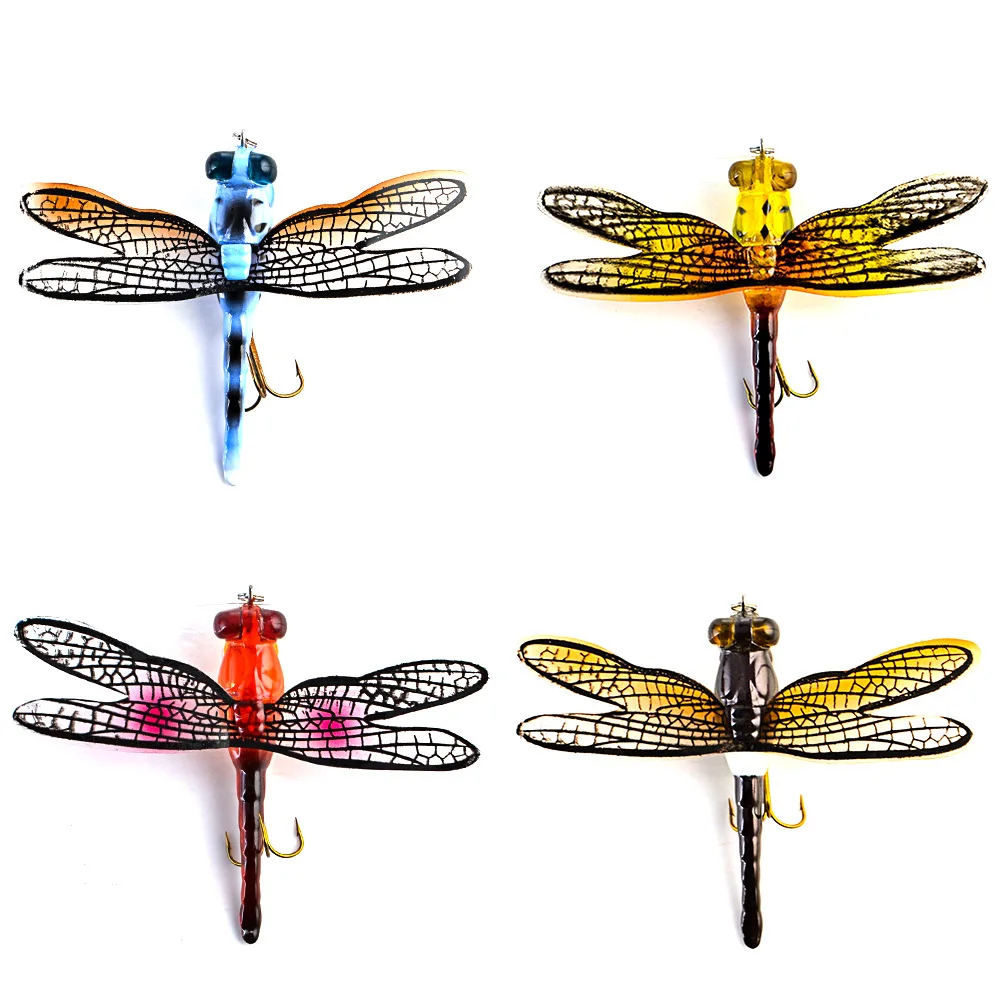 Top Water Fishing Lures Dragonfly Dry Flies Insect Fly Fishing Lure