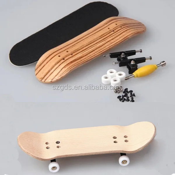 Professional Maple Complete Wooden Fingerboard With Nuts Trucks Tool