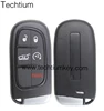 Smart Keyless complete Remote for Car key 4+1button with 4A Chip and 433MHz (FCC:GQ4-54T) for Dodge jeep