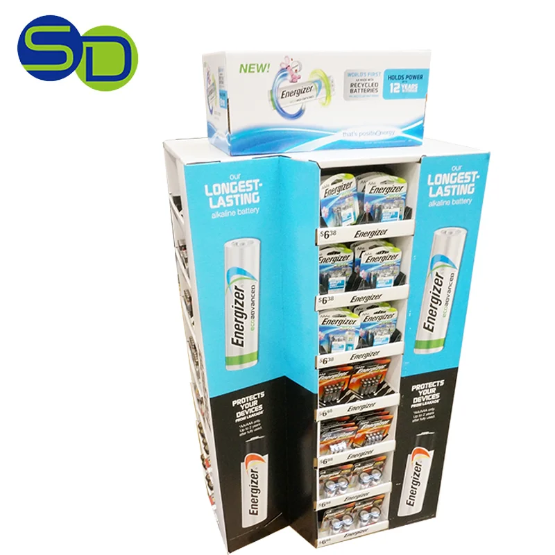 Supermarket Battery Energizer Organizer,Retail Indoor Led Displays