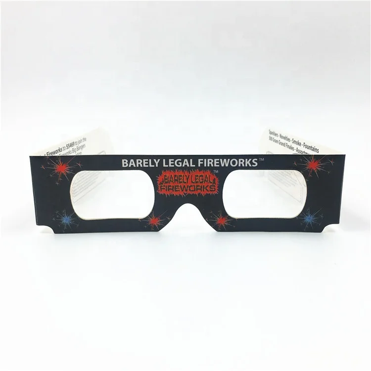 
3D Cardboard Fireworks Diffraction Glasses 