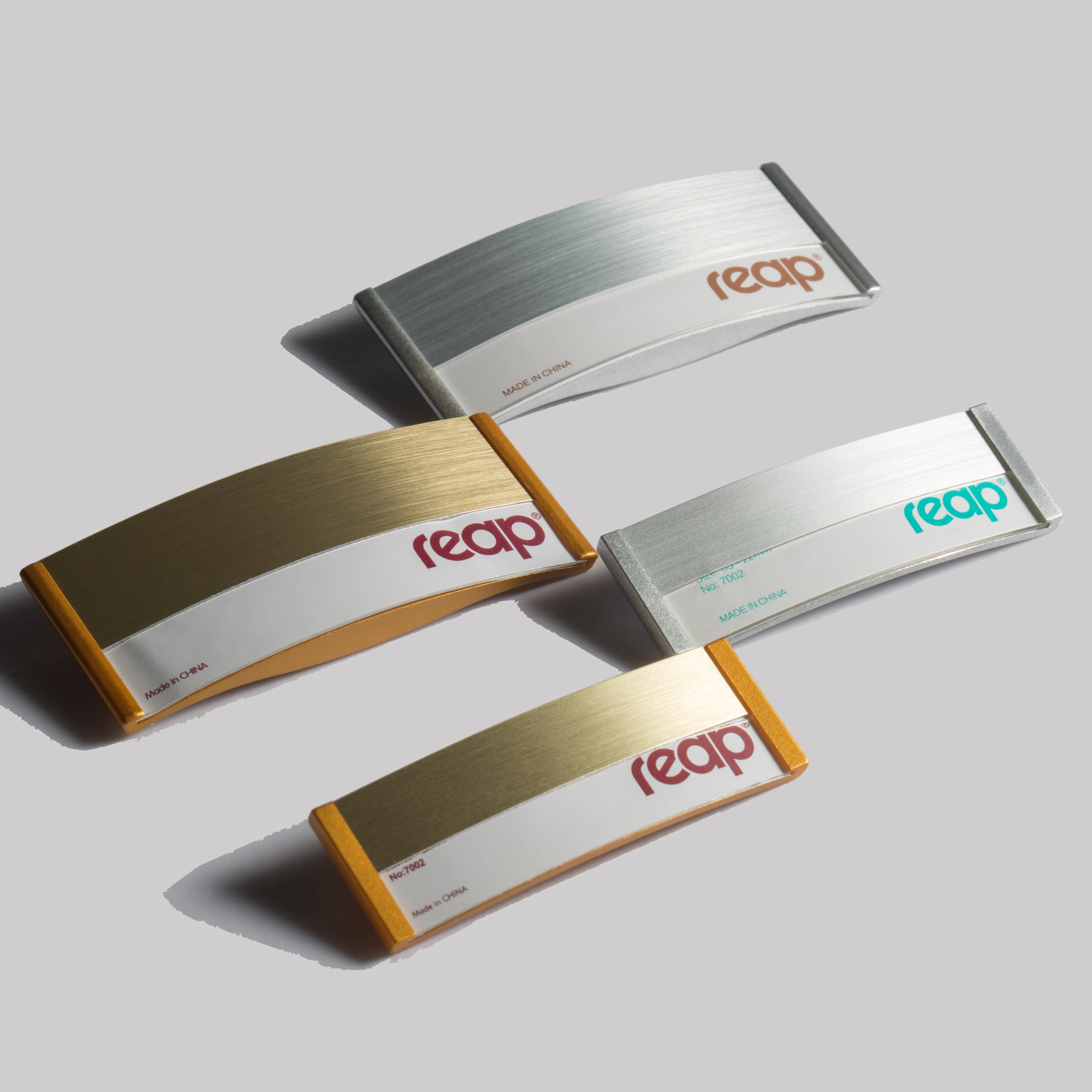 

REAP customized name badge with magnet, silkprinting /laser carving magnetic name tag for business, Silver/gold