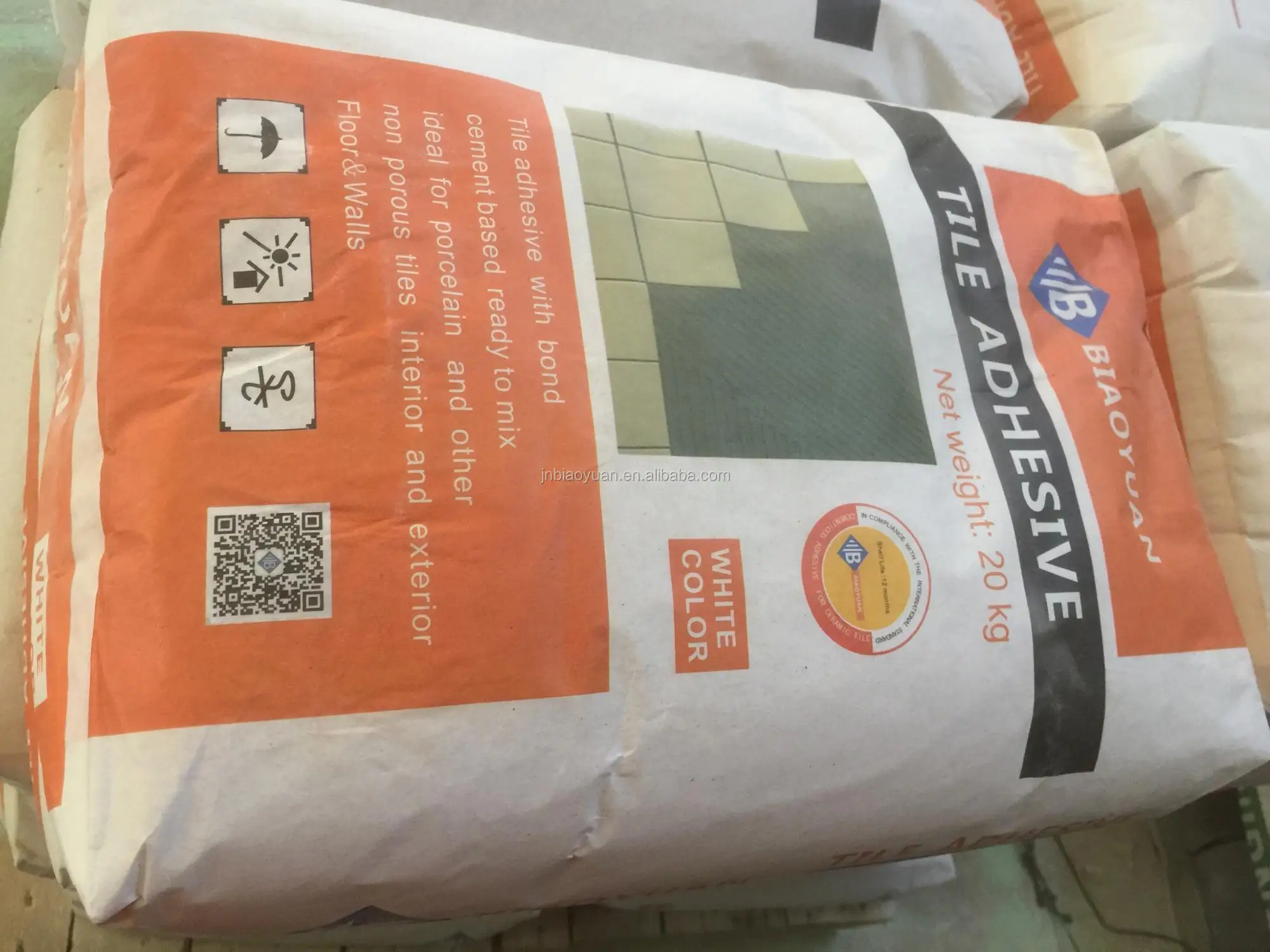 Flexible Outdoor Powder Waterproof Biaoyuan Ceramic Tile Adhesive