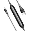 ROCK 1.2m 2.1A Emergency Mobile Power Multi Phone 2 in 1 Charging Cable for iPhone