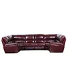 European modern leather cheap small purple u shaped 7 seater sectional sleeper sofa