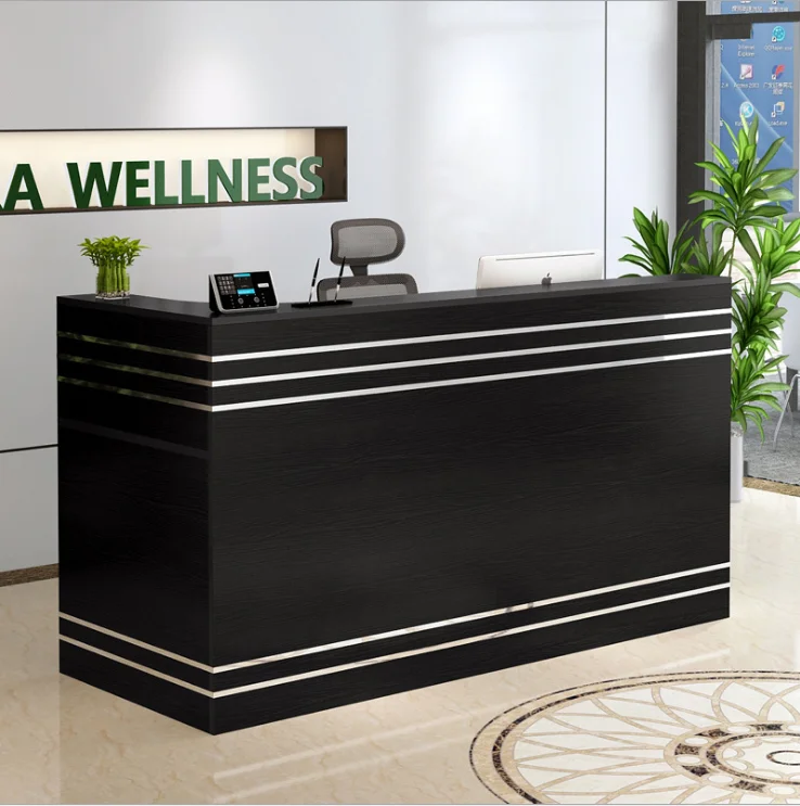 
Small cheap white modern salon reception desk 
