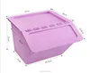 Household sundries storage bin stacked plastic storage box with open front