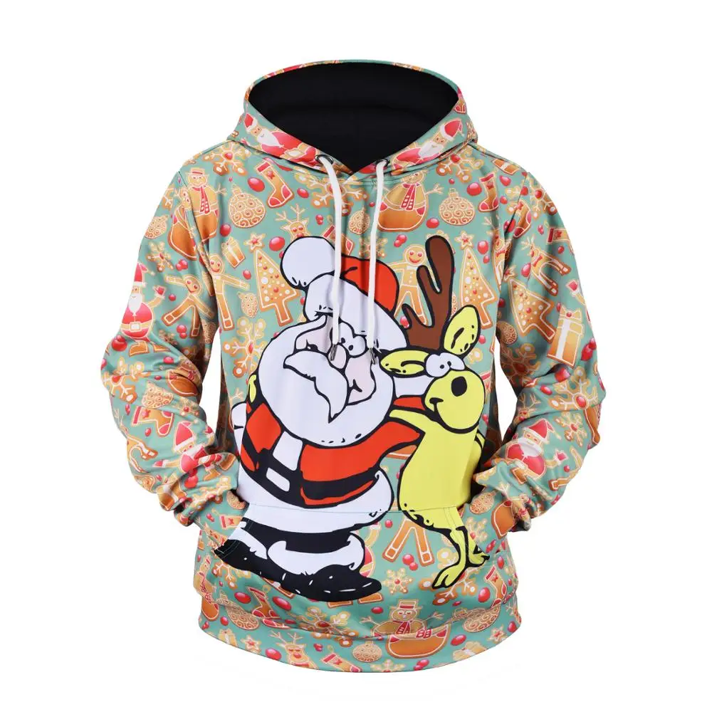 

3D Custom top selling unisex merry christmas sweatshirt hoodie, As the picture