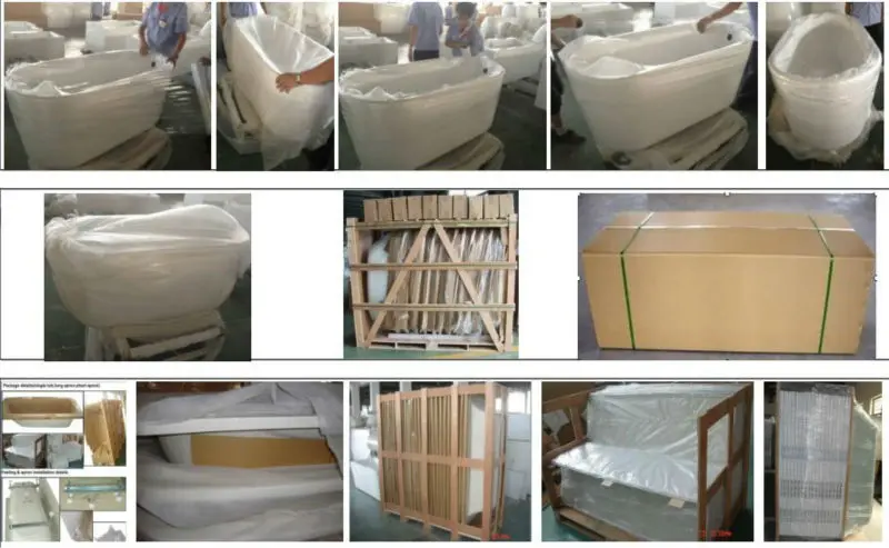 Online wholesaler cyan surface indoor DM-830 acrylic corner bathtub