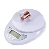 11lb 5kg compact digital kitchen food scale, with (0.05 oz / 1 g), Unit converts in pounds (lbs), ounces, or gram
