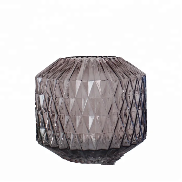 
Wholesale Cheap Decorated Large Art Glassware Tall Colored Glass Vase candle holder 