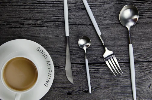 Wedding flatware set gold cutlery 4pcs set stainless steel