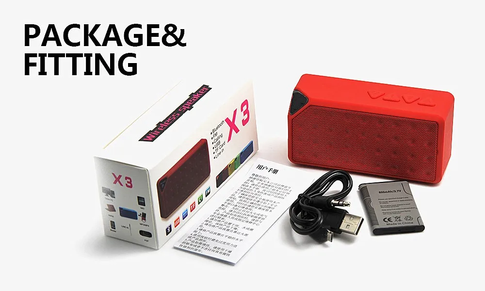 X3 portable speaker multifunction subwoofer wireless speaker - ANKUX.COM