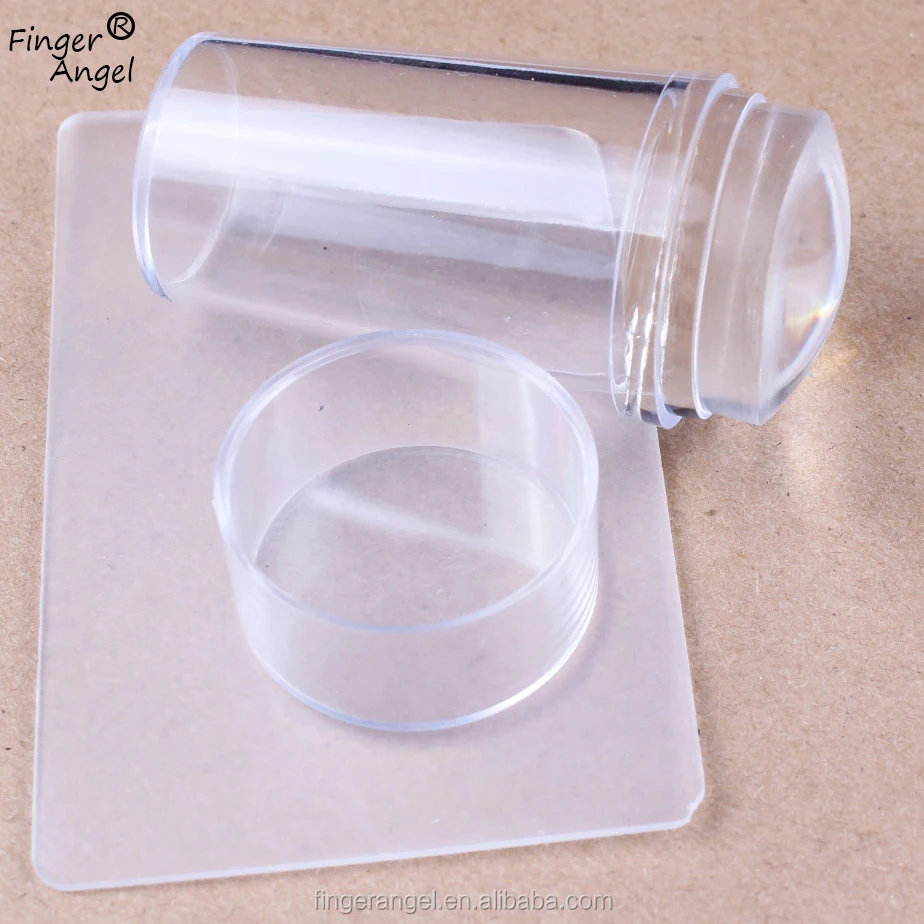 

Nail Art Jelly XL Plastic Scraper Transparent Clear Nail Art Stamper