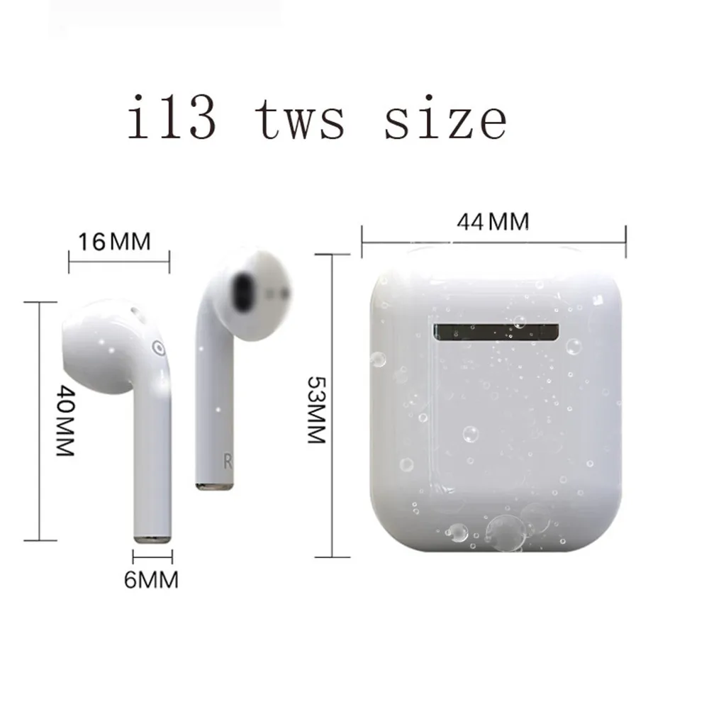 

2019 Newest Version i13 Tws Air Wireless Stereo pods Bluetooth 5.0 touch control hedaphones sports earbuds earphones, N/a