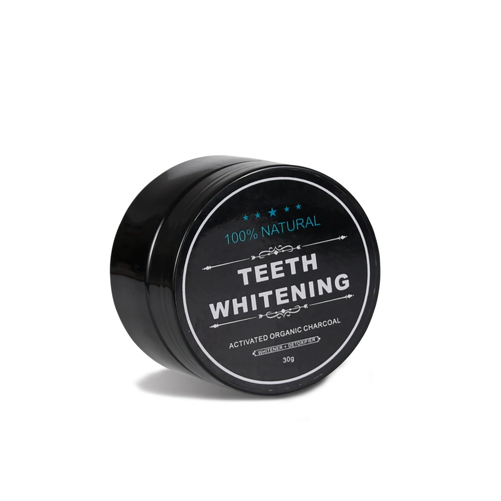 

Food Grade Teeth Whitening Powder Activated Organic Charcoal Whitener Detoxifer 100% Natual Cleaning Product, Black