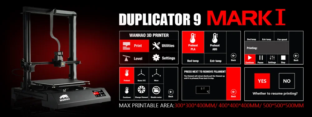 2018 D9/300 FDM Wanhao 3d printer Duplicator D9 for sale