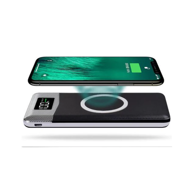 Behenda  wireless charging powerbank 10000 mah battery portable mobile wireless charger Qi wireless power bank 10000mah 20000mah