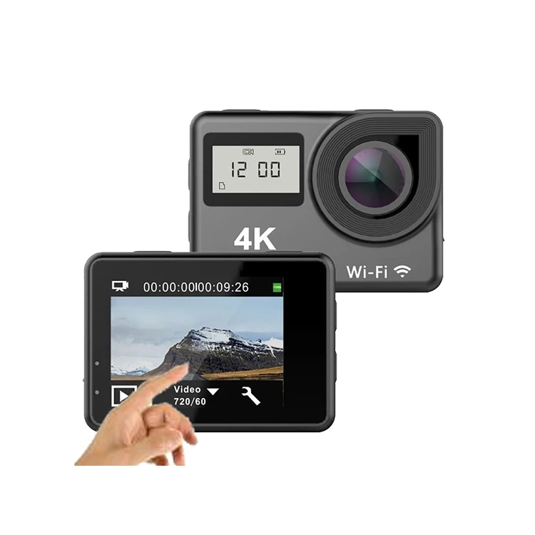 2019 Remote Control touch screen Camera wifi 4k waterproof Action camera
