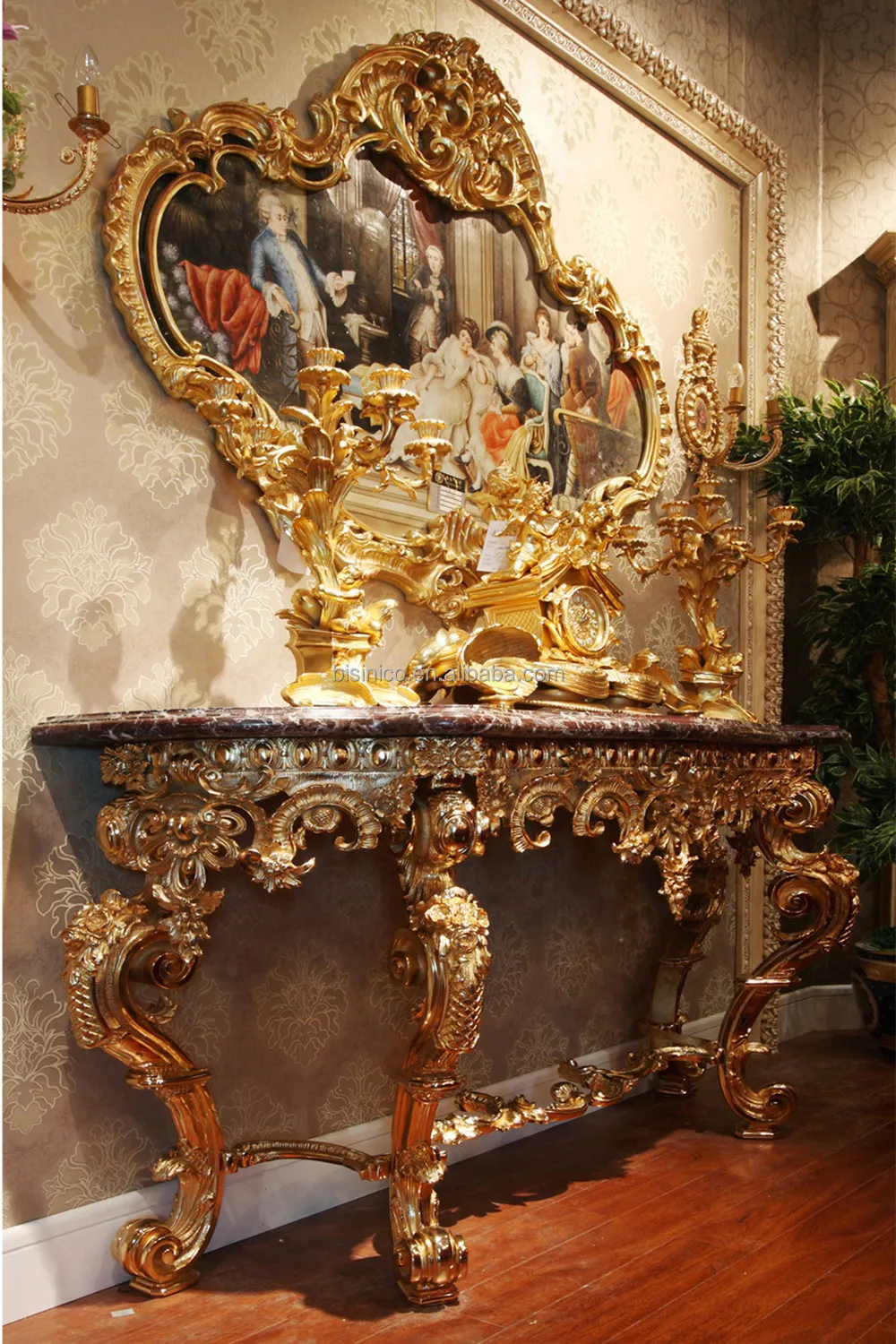 Buy Luxury French Brass Hallway Console Table In China On Alibaba Com