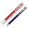 Janpan Hospital 360 degree full around Roll Laser Engrave All Tooth Heart Barrel Glittering Ballpoint Pen With Tooth Dental Clip