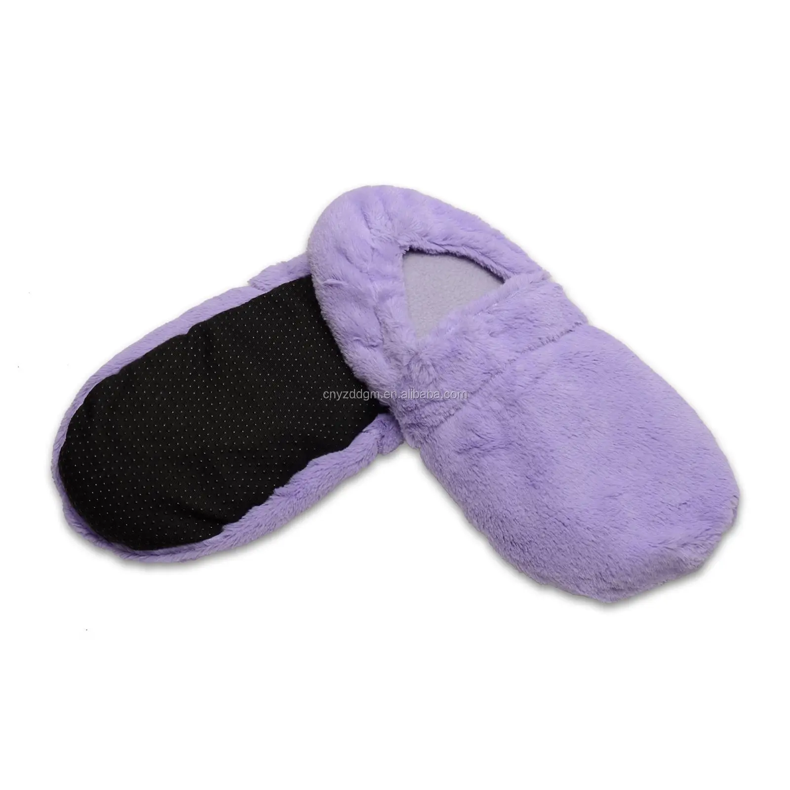 Chinese Wholesaler Soft Plush Microwave Heated Slippers Wheat Bag Feet