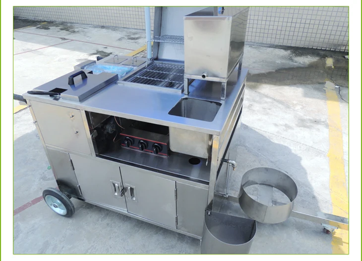 Mobile Fryer Food Cart,Potato Chips And Chicken Fryer