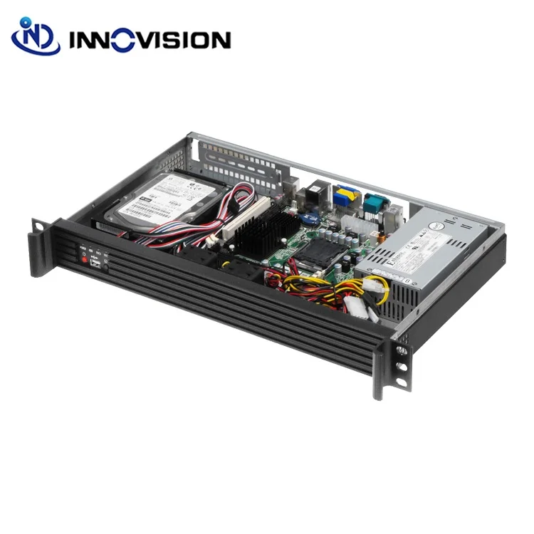 

compact 1U rack mount server case RX1250, Grey/black/black;customizable