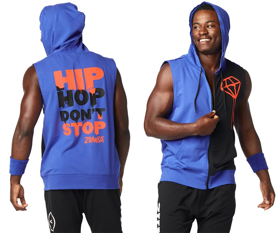 Wholesale Print Logo Men Gym Hoody Sport Pullover Sweatshirt Sleeveless