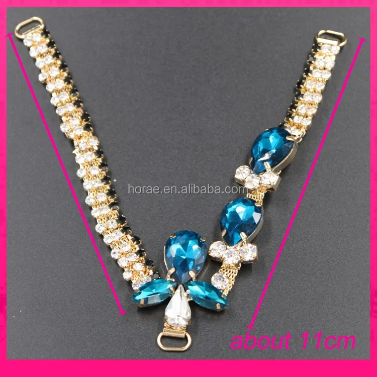 High Quality Lady Sandal Decoration Rhinestone Crystal Jewelry Shoe