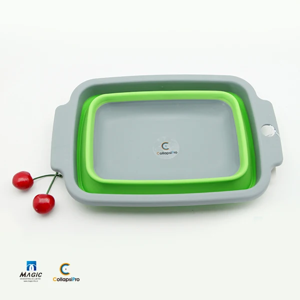 Collapsible Plastic Food Tray Small