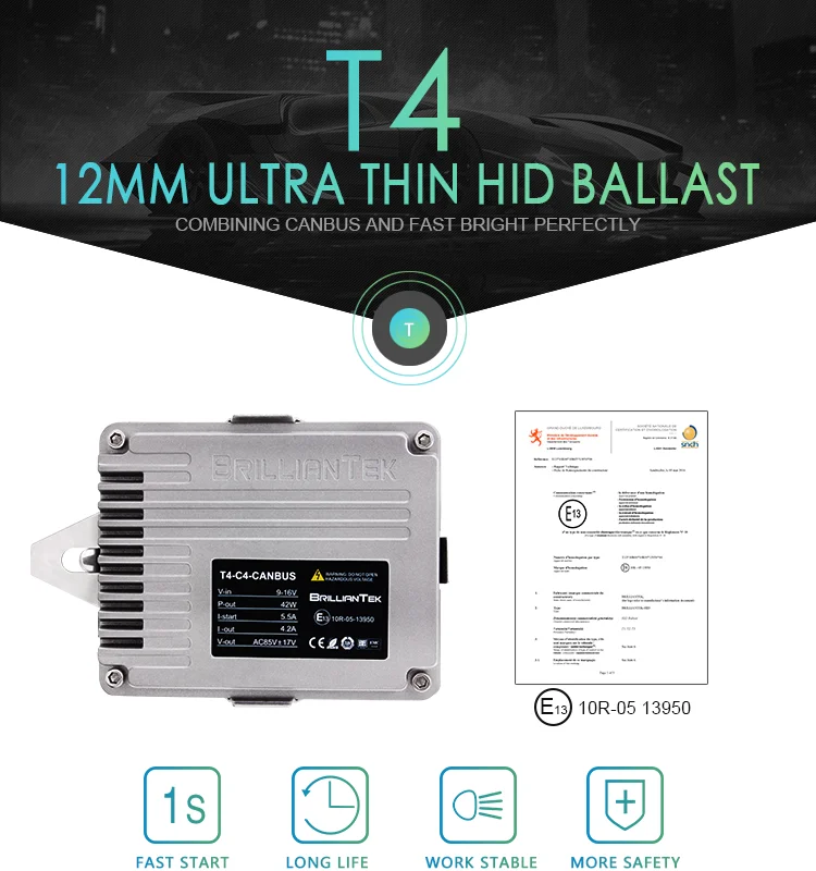 [T4-C4 HID Ballast]ASIC Canbus And Fast Start Ballast Xenon Car Hid Canbus Ballast