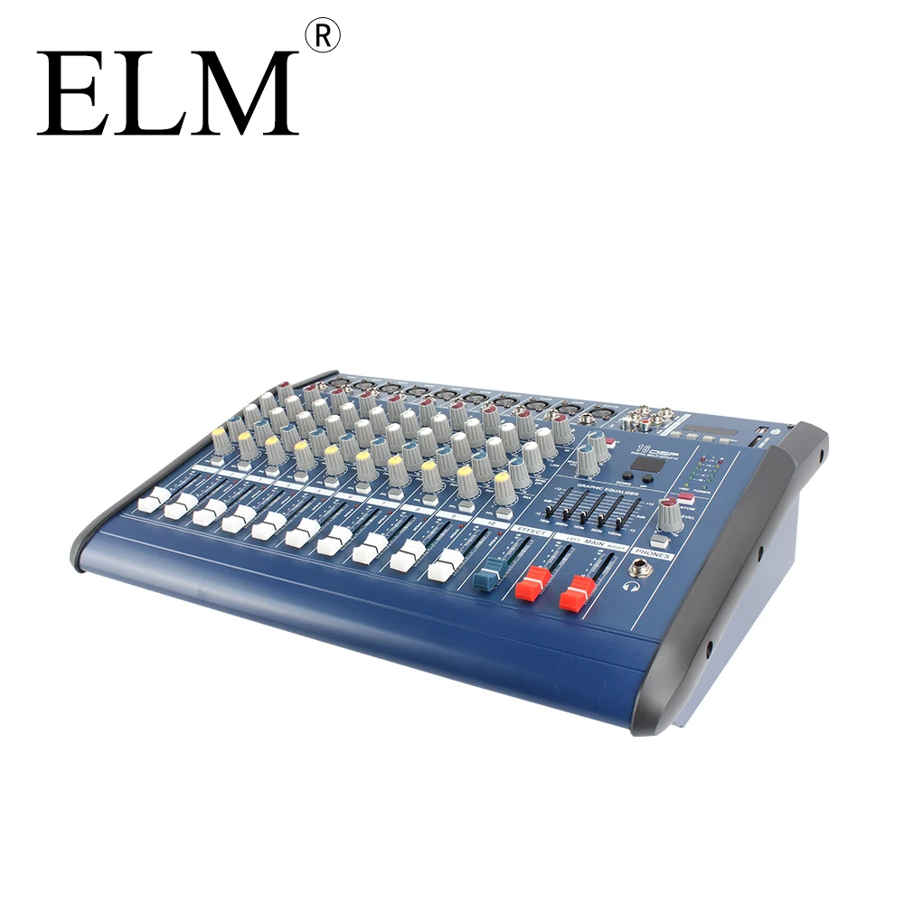 

10 Channel professional sound audio power mixer usb interface controller home music karaoke power mixer amplifier