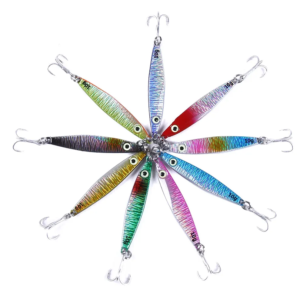 

in stock 7G/10G/17G/21G/30G metal jig fishing lure, 9 colors