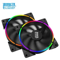 

PCCOOLER CPU AURA RGB Cooling Fan 120mm PC Case Cooler Fans 3 Pin PWM Ultra Quiet LED addressable for CPU Cooler Computer