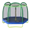 7FT hot sale professional Trampoline Bounce Jump Safety Enclosure Net W/ Spring Pad Round