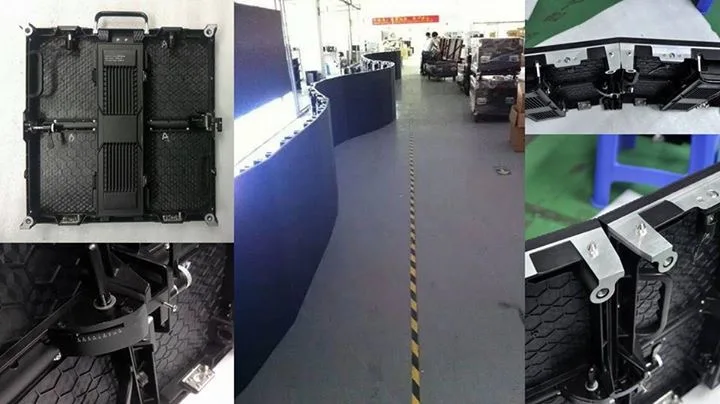 Indoor P3.91 High Resolution Curve LED Video Wall Hd For TV Studio Stram Video Live