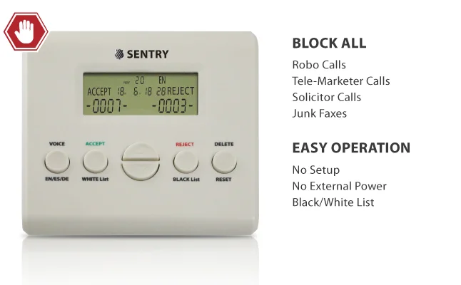 
UK USA market hot selling home office Phonebook call blocker 