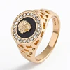 BLUES Copper Stone Gold Jesus Ring