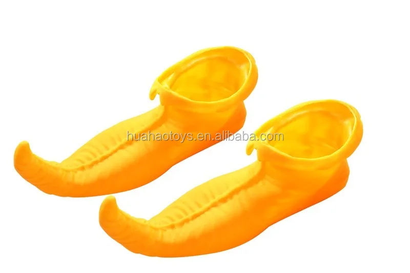 Halloween Carnival Party Decorations Fancy Fashion Clown Shoes Yellow Shoes