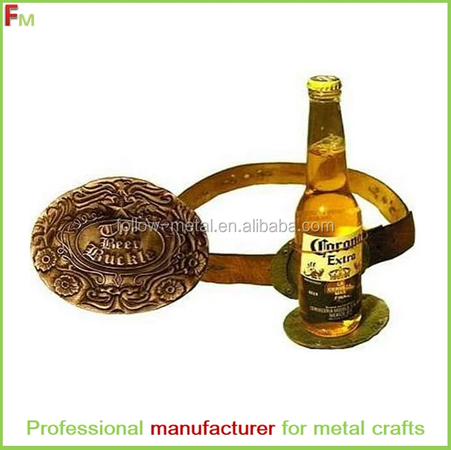 Men's Belt Buckle " The Beer Buckle " Metal Western,Three Color