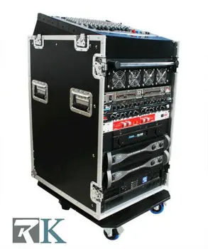 16u Amplifier  Rack Cases Include 10u Mixer With Locking 