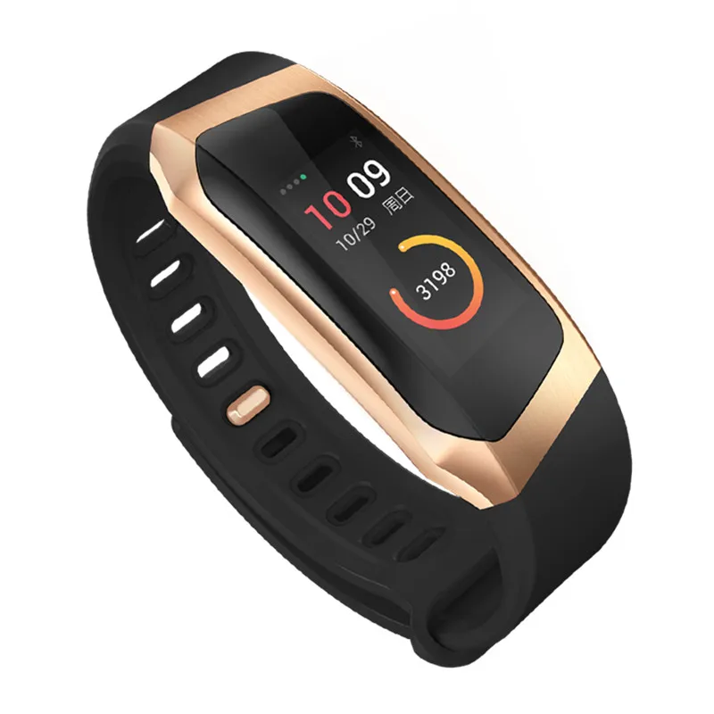 

Waterproof IP67 Fitness Tracker E18 health smart bracelet Heart Rate Monitor Bluetooth smart band wristband, Black/black;black/silver;black/gold;red/gold