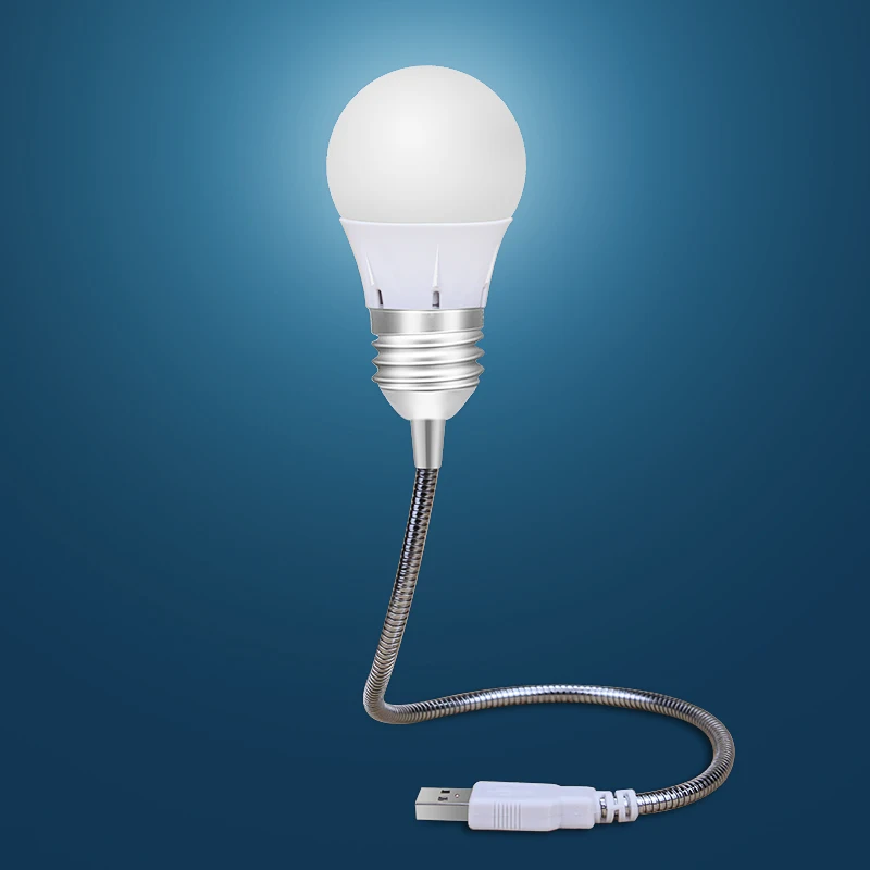 

Hot Selling 5V 2W Computer Gadgets LED USB Light Bulb, White