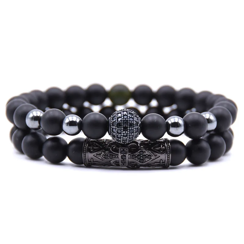 

Fashion natural stone bracelet men for wholesale N81223, Colorful