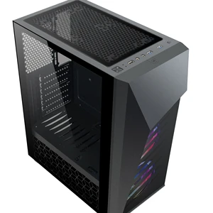 Y01 2019 New Arrival 210mm width chassis pc with RGB Strip Lights/custom  Metal Mesh pc cabinet computer case