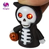 Led Keychains Halloween Sound LED Flashlight Ball Key Chain Toy Pumpkin Key Ring
