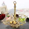 China factory glass divided fruit dish /cake glass dish