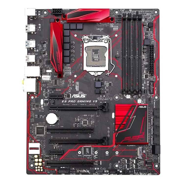 ASUS Intel E3 PRO GAMING V5 64GB DDR4 LGA1151 ATX Desktop Gaming Motherboard